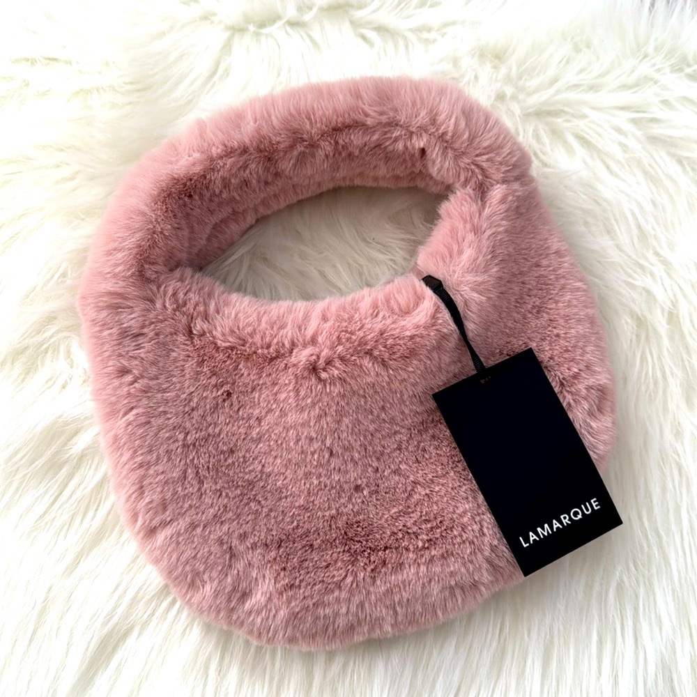 NEW 🔥 LAMARQUE Smokey Pink Alix Mini Hobo Bag